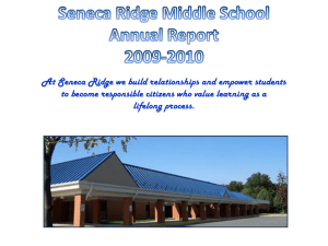 Seneca Ridge Middle School Annual Report 2009-2010