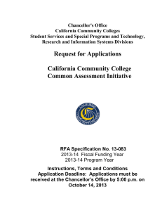 rfa - System Operations - California Community Colleges