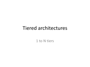 Tiered architectures