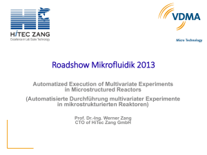 Roadshow Mikrofluidik