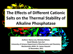 Effects of Cationic Salts on AP Thermal Stability