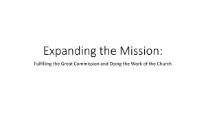 Expanding the Mission - Diocese of Eastern Pennsylvania