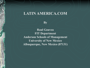 Latin America - University of New Mexico