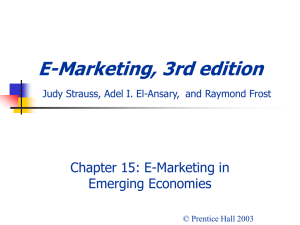 E-Marketing, 3rd edition Judy Strauss, Raymond Frost, and Adel I. El