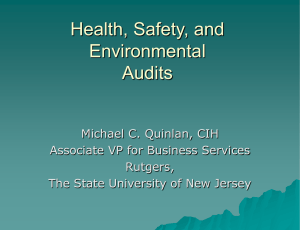 HHMI - Rutgers Environmental Health and Safety