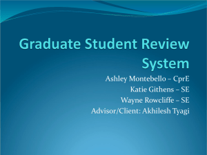 Graduate Student Review System