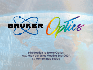 Bruker Optics - Company Profile