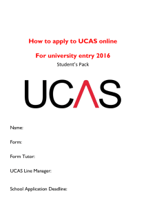 How to apply to UCAS online