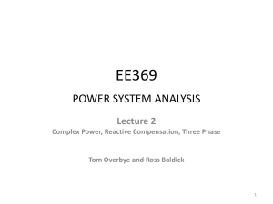 EE369 POWER SYSTEM ANALYSIS