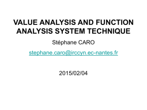 value analysis and function analysis system technique