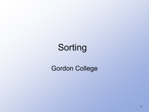 Sorting (includes Radix, Heapsort, and Priority