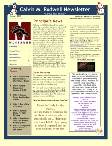 January Newsletter - Baltimore City Public School System