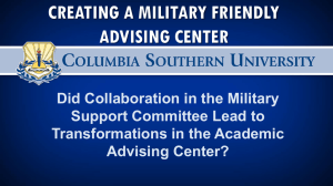 Military Support Committee Actions