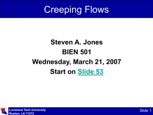 Lecture 7 on Stokes Flow