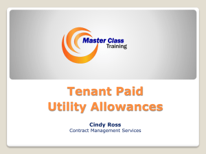 Tenant Paid Utility Allowances 2015- WA PPT