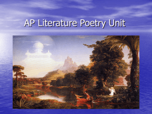 AP Literature Poetry Unit