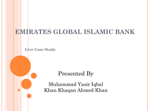 EMIRATES GLOBAL ISLAMIC BANK Live Case Study
