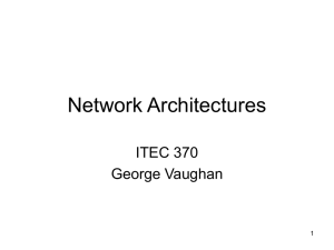 Network Architectures - Computing Sciences