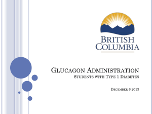 Glucagon Administration for Students with Type 1 Diabetes