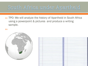 South Africa under Apartheid