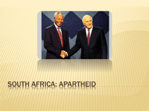 South Africa: Apartheid