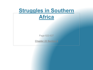 Struggles in Southern Africa