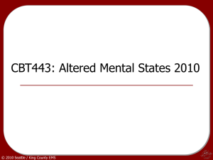 CBT443: Altered Mental States