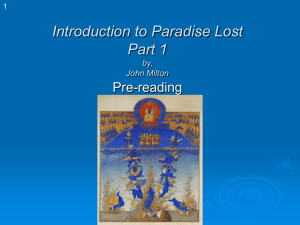 Paradise Lost Introduction PowerPoint-Sharon