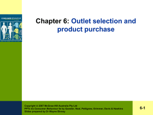 Outlet selection and product purchase 6