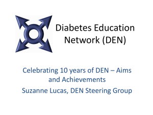 Celebrating 10 years of DEN - The Diabetes Education Network