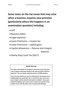Tax and commercial property