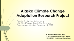 Ristroph Alaska Climate Change Adaptation Research