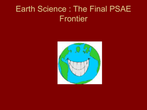 Earth & Space Science PSAE Review Part 2