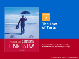 Essentials of Canadian Business Law