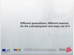 Different generations, different reasons for the unemployment and