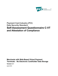 SAQ C-VT - PCI Security Standards Council