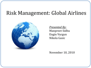 Risk Management: Global Airlines