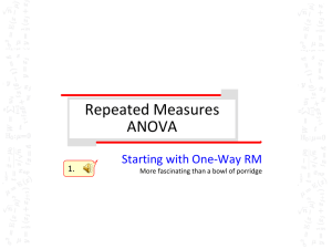 One-Way Analysis of Variance