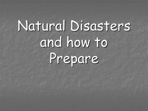 7th C Prep for natural disasters UPDATED