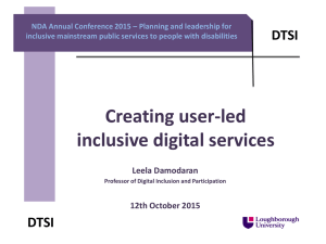 Creating user- led inclusive digital services