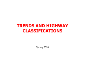 HIGHWAY FUNCTIONS: Systems and Classifications