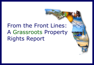 A Florida Property Rights Report