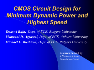 Lecture 8 Minimum Dynamic Energy CMOS