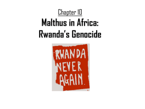 Chapter 10 Malthus in Africa: Rwanda's Genocide