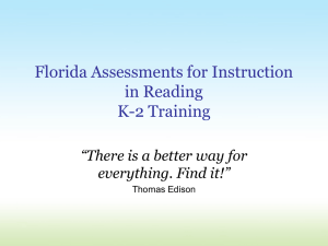 Florida Assessments for Instruction in Reading - K