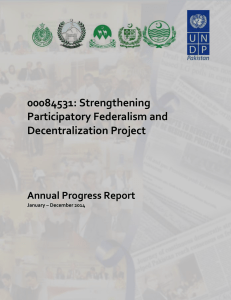 00084531: Strengthening Participatory Federalism and