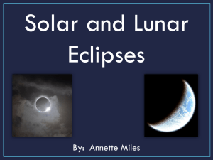 Solar & Lunar Eclipse Powerpoint
