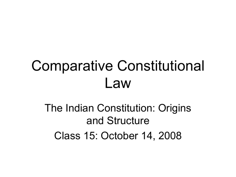 Comparative Constitutional Law