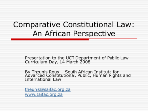 How Comparative material Can Enrich Constitutional Law Courses