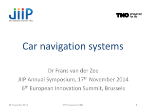 Navigation Systems: Frans van der Zee (TNO)